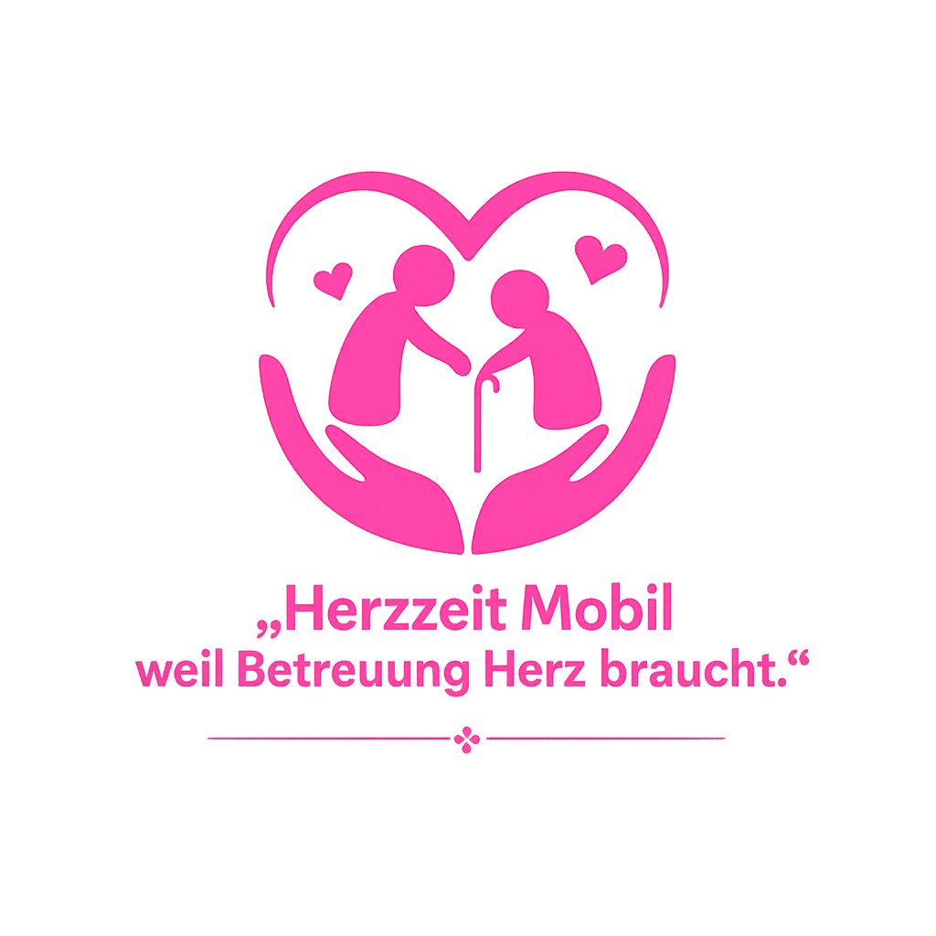 Herzzeit Mobil Logo – Mobile Personenbetreuung mit Herz